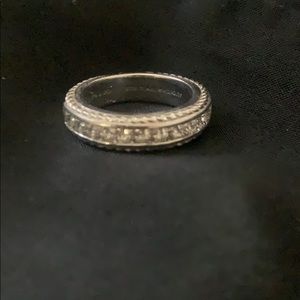 Judith Ripka Diamonique Baguette Ring